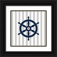 thumbnail image 1 of Marrott, Stephanie 12x12 Black Ornate Wood Framed with Double Matting Museum Art Print Titled - Ship Wheel, 1 of 4