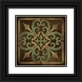 thumbnail image 1 of Marrott, Stephanie 12x12 Black Ornate Wood Framed with Double Matting Museum Art Print Titled - Tile Design IV, 1 of 4