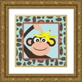 thumbnail image 1 of Marrott, Stephanie 12x12 Gold Ornate Wood Framed with Double Matting Museum Art Print Titled - Banana on Monkey, 1 of 4