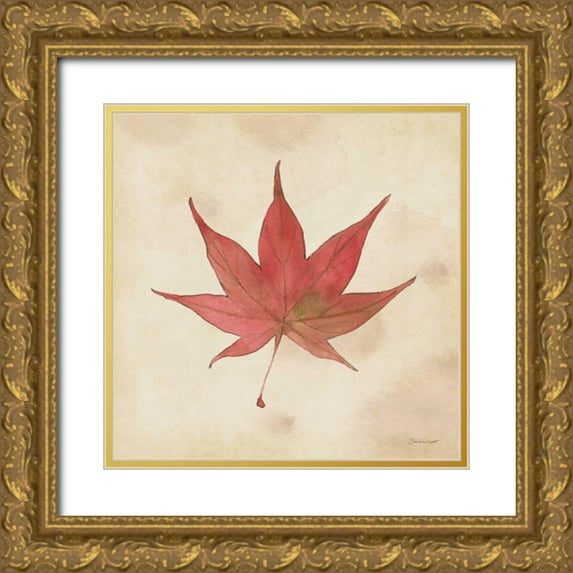 Marrott, Stephanie 12x12 Gold Ornate Wood Framed with Double Matting Museum Art Print Titled - Japanese In Fall