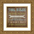 thumbnail image 1 of Marrott, Stephanie 12x12 Gold Ornate Wood Framed with Double Matting Museum Art Print Titled - Tool Rules II, 1 of 4