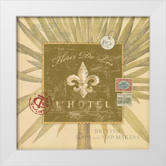 Marrott, Stephanie 12x12 White Modern Wood Framed Museum Art Print Titled - Fleur Sign