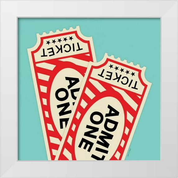 Marrott, Stephanie 12x12 White Modern Wood Framed Museum Art Print Titled - Ticket