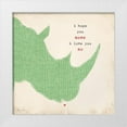 thumbnail image 1 of Marrott, Stephanie 12x12 White Modern Wood Framed Museum Art Print Titled - Your Nose, 1 of 4