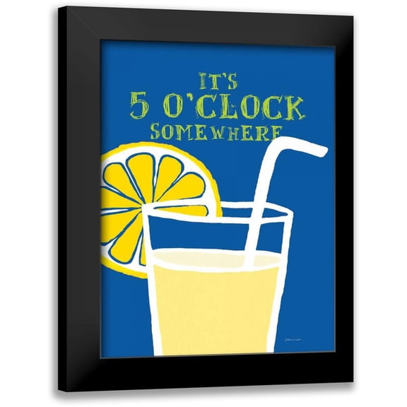 Marrott, Stephanie 12x14 Black Modern Framed Museum Art Print Titled - 5 OClock