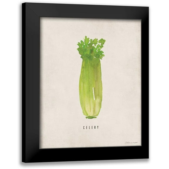 Marrott, Stephanie 12x14 Black Modern Framed Museum Art Print Titled - Celery