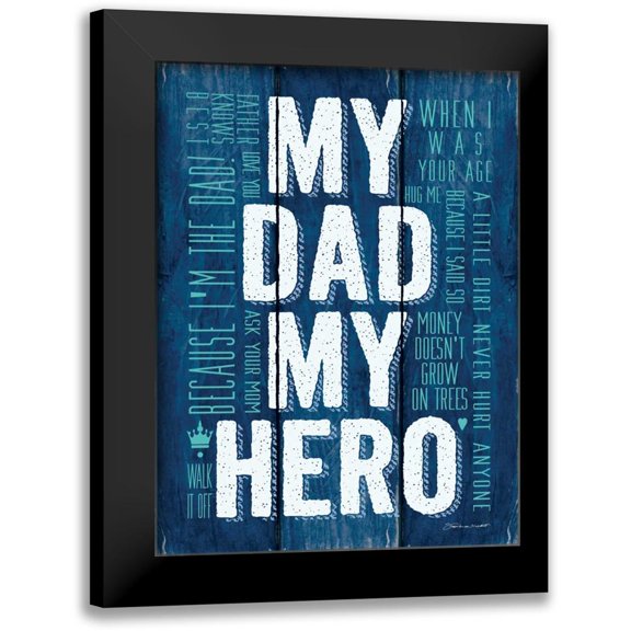 Marrott, Stephanie 12x14 Black Modern Framed Museum Art Print Titled - My Hero