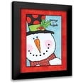 thumbnail image 1 of Marrott, Stephanie 12x14 Black Modern Framed Museum Art Print Titled - Snowman I, 1 of 5