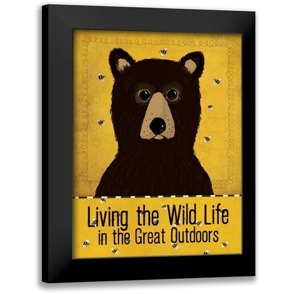 Marrott, Stephanie 12x14 Black Modern Framed Museum Art Print Titled - Wild Bear