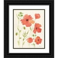 thumbnail image 1 of Marrott, Stephanie 12x14 Black Ornate Wood Framed with Double Matting Museum Art Print Titled - Poppy Garden, 1 of 4