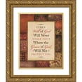 thumbnail image 1 of Marrott, Stephanie 12x14 Gold Ornate Wood Framed with Double Matting Museum Art Print Titled - Will Of God, 1 of 4