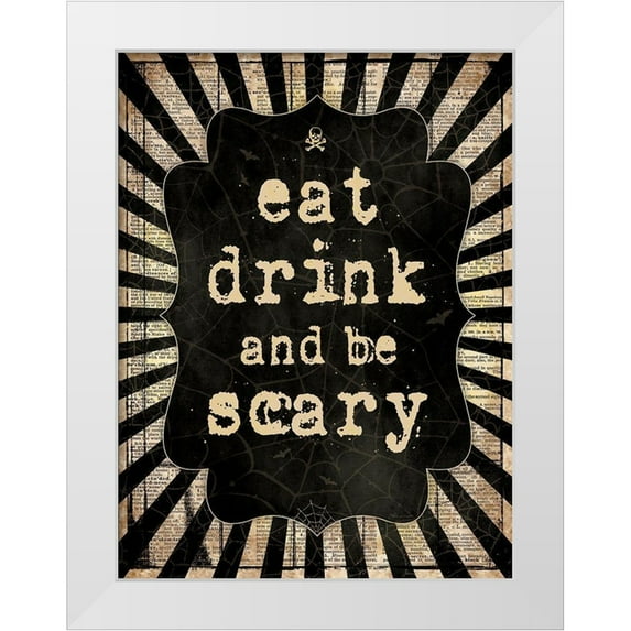 Marrott, Stephanie 12x14 White Modern Wood Framed Museum Art Print Titled - Be Scary