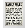thumbnail image 1 of Marrott, Stephanie 12x14 White Modern Wood Framed Museum Art Print Titled - Family Rules - Cream II, 1 of 4