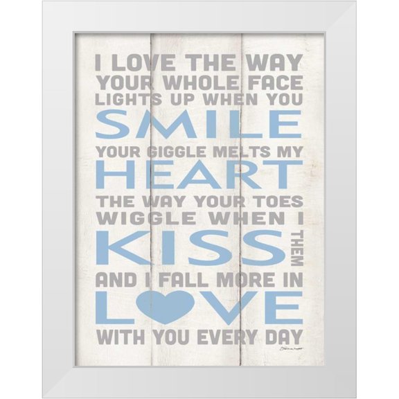 Marrott, Stephanie 12x14 White Modern Wood Framed Museum Art Print Titled - Love You More