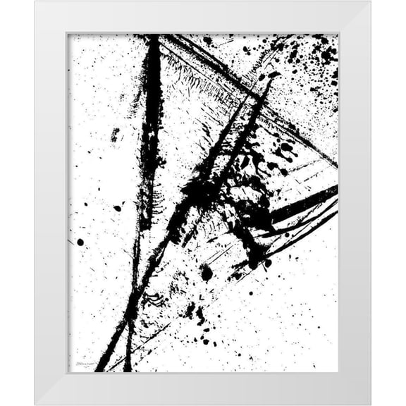 Marrott, Stephanie 12x14 White Modern Wood Framed Museum Art Print Titled - Riot In Black