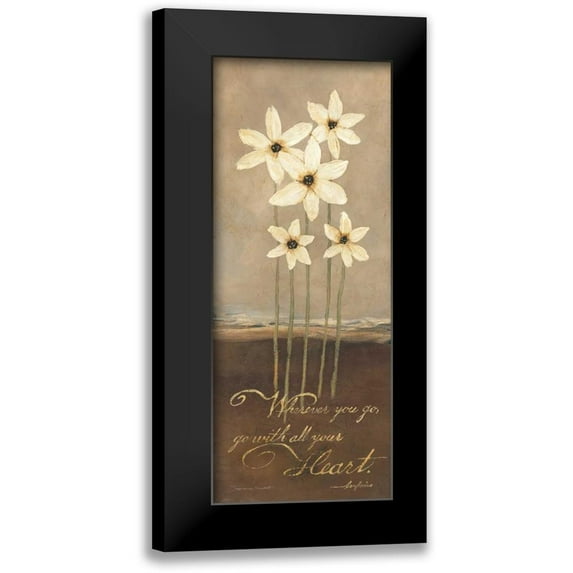 Marrott, Stephanie 12x24 Black Modern Framed Museum Art Print Titled - Heart