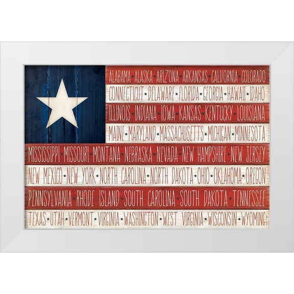 Marrott, Stephanie 14x11 White Modern Wood Framed Museum Art Print Titled - United States
