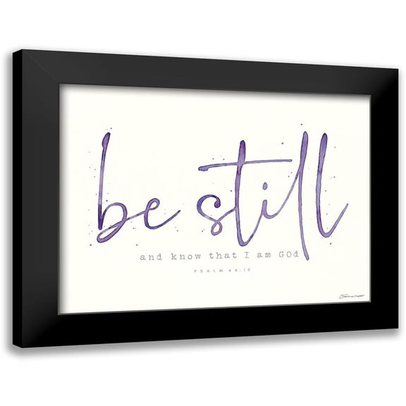 Marrott, Stephanie 14x12 Black Modern Framed Museum Art Print Titled - Be Still