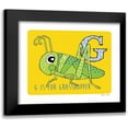 thumbnail image 1 of Marrott, Stephanie 14x12 Black Modern Framed Museum Art Print Titled - G is For Grasshopper, 1 of 5