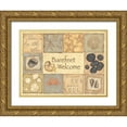 thumbnail image 1 of Marrott, Stephanie 14x12 Gold Ornate Wood Framed with Double Matting Museum Art Print Titled - Welcome, 1 of 4
