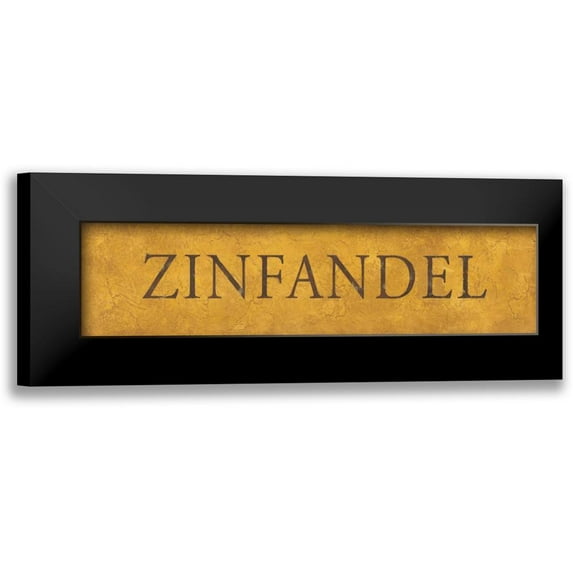 Marrott, Stephanie 14x6 Black Modern Framed Museum Art Print Titled - Zinfandel