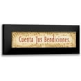 thumbnail image 1 of Marrott, Stephanie 14x7 Black Modern Framed Museum Art Print Titled - Cuenta Tus Bendiciones, 1 of 5