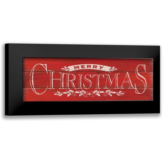 Marrott, Stephanie 14x7 Black Modern Framed Museum Art Print Titled - Merry Christmas