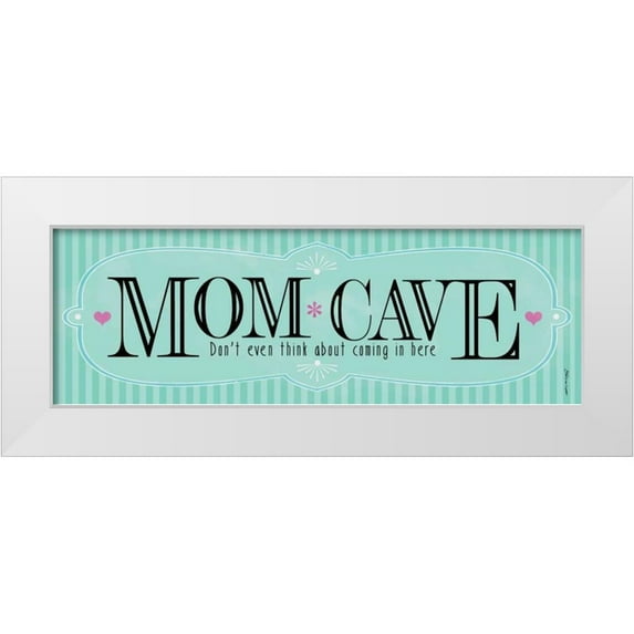 Marrott, Stephanie 14x7 White Modern Wood Framed Museum Art Print Titled - Mom Cave