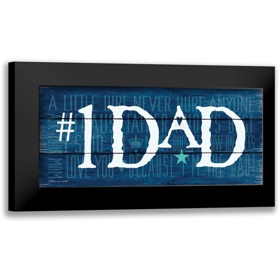 Marrott, Stephanie 14x8 Black Modern Framed Museum Art Print Titled - #1 Dad I
