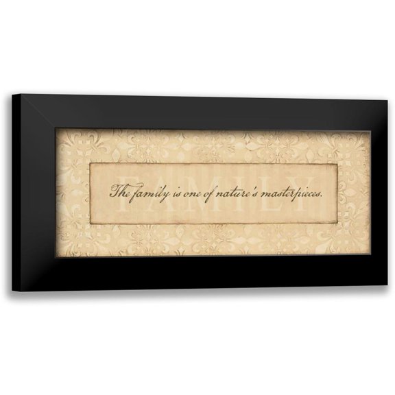 Marrott, Stephanie 14x8 Black Modern Framed Museum Art Print Titled - Family