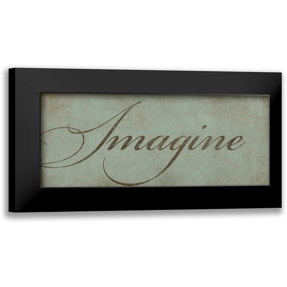 Marrott, Stephanie 14x8 Black Modern Framed Museum Art Print Titled - Imagine