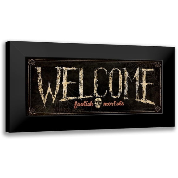 Marrott, Stephanie 14x8 Black Modern Framed Museum Art Print Titled - Welcome