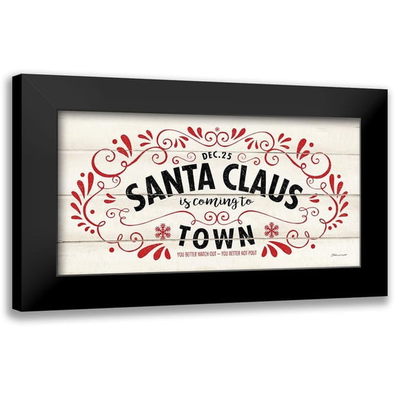 Marrott, Stephanie 14x9 Black Modern Framed Museum Art Print Titled - Santa Claus