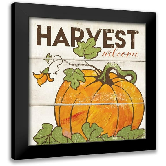Marrott, Stephanie 15x15 Black Modern Framed Museum Art Print Titled - Harvest Welcome