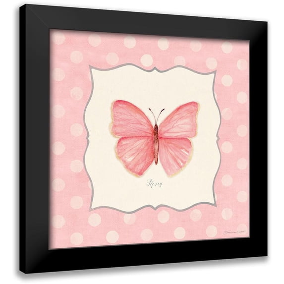 Marrott, Stephanie 15x15 Black Modern Framed Museum Art Print Titled - Rosey