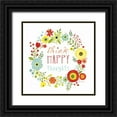thumbnail image 1 of Marrott, Stephanie 15x15 Black Ornate Wood Framed with Double Matting Museum Art Print Titled - Happy Thoughts, 1 of 4