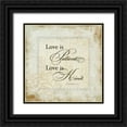 thumbnail image 1 of Marrott, Stephanie 15x15 Black Ornate Wood Framed with Double Matting Museum Art Print Titled - Love Is, 1 of 4
