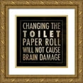 thumbnail image 1 of Marrott, Stephanie 15x15 Gold Ornate Wood Framed with Double Matting Museum Art Print Titled - Change The TP, 1 of 4