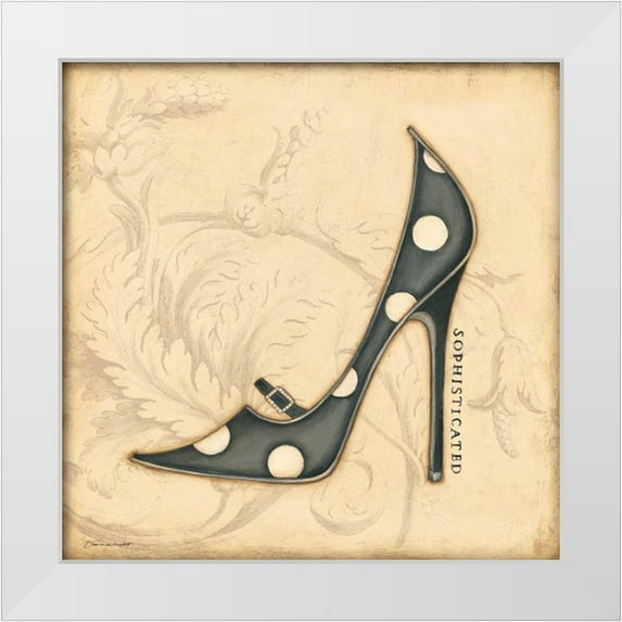 Marrott, Stephanie 15x15 White Modern Wood Framed Museum Art Print Titled - Sophisticated Black Heel