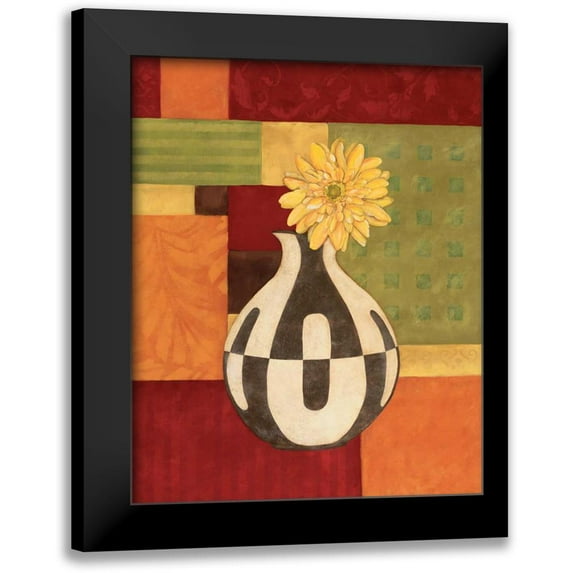 Marrott, Stephanie 15x18 Black Modern Framed Museum Art Print Titled - Abstract Floral I