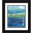 thumbnail image 1 of Marrott, Stephanie 15x18 Black Ornate Wood Framed with Double Matting Museum Art Print Titled - Beach, 1 of 4