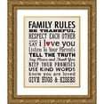 thumbnail image 1 of Marrott, Stephanie 15x18 Gold Ornate Wood Framed with Double Matting Museum Art Print Titled - Family Rules, 1 of 4
