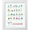 thumbnail image 1 of Marrott, Stephanie 15x18 White Modern Wood Framed Museum Art Print Titled - Alphabet On White, 1 of 4