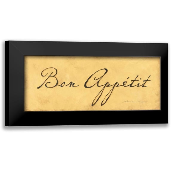 Marrott, Stephanie 18x10 Black Modern Framed Museum Art Print Titled - Bon Appetit