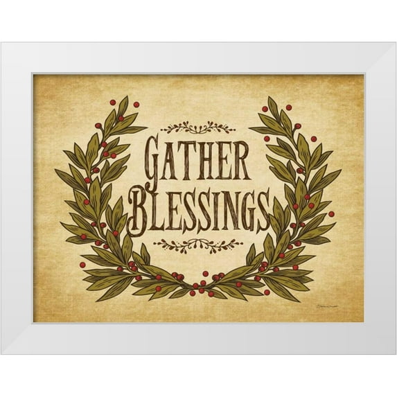 Marrott, Stephanie 18x15 White Modern Wood Framed Museum Art Print Titled - Gather Blessings I