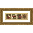 thumbnail image 1 of Marrott, Stephanie 18x8 Gold Ornate Wood Framed with Double Matting Museum Art Print Titled - Holiday, 1 of 4