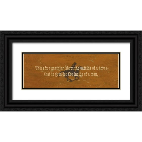 Marrott, Stephanie 18x9 Black Ornate Wood Framed with Double Matting Museum Art Print Titled - Inside of a Man