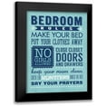 thumbnail image 1 of Marrott, Stephanie 19x24 Black Modern Framed Museum Art Print Titled - Bedroom Rules, 1 of 5