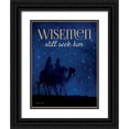 thumbnail image 1 of Marrott, Stephanie 19x24 Black Ornate Wood Framed with Double Matting Museum Art Print Titled - Wisemen, 1 of 4