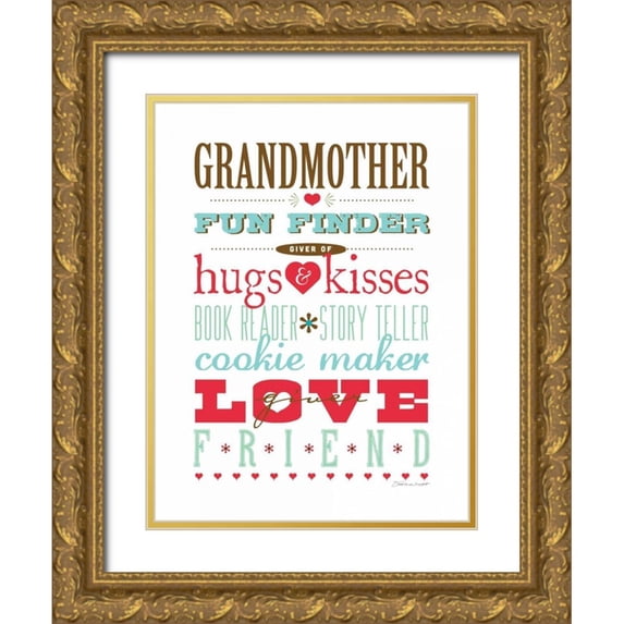 Marrott, Stephanie 19x24 Gold Ornate Wood Framed with Double Matting Museum Art Print Titled - Grandmother II